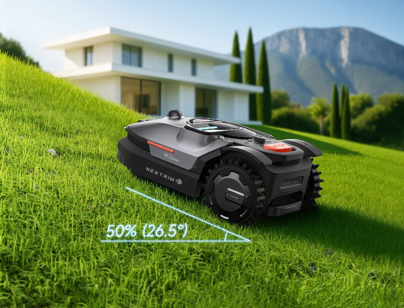 Nexlawn Mähroboter ohne Begrenzungskabel Vidar 1600 - für große Rasenflächen