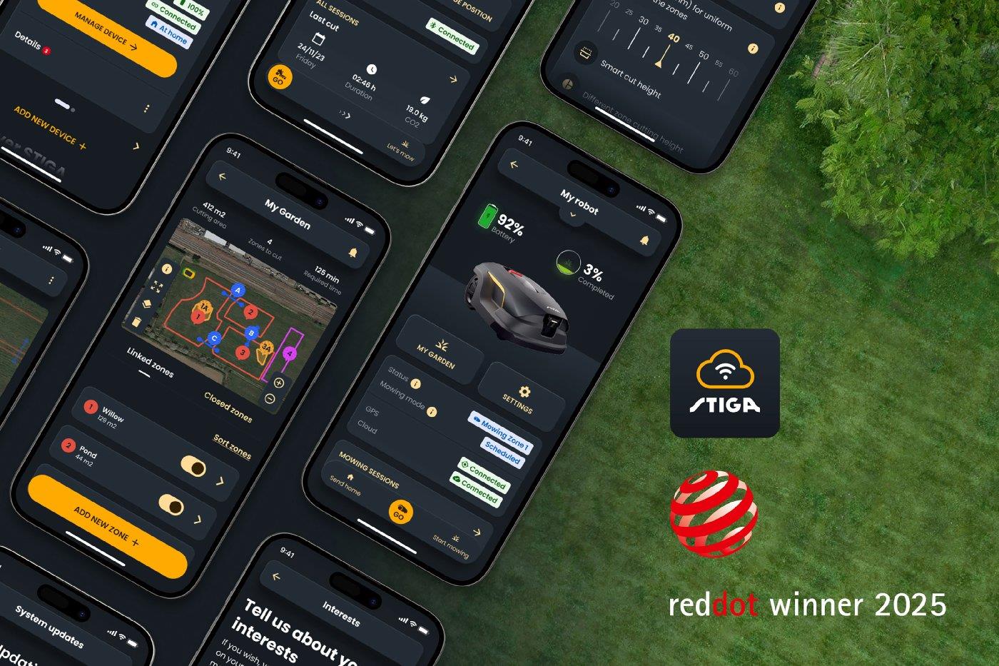 Stiga kabelloser Mähroboter A 50v - mit kostenloser Abdeckung