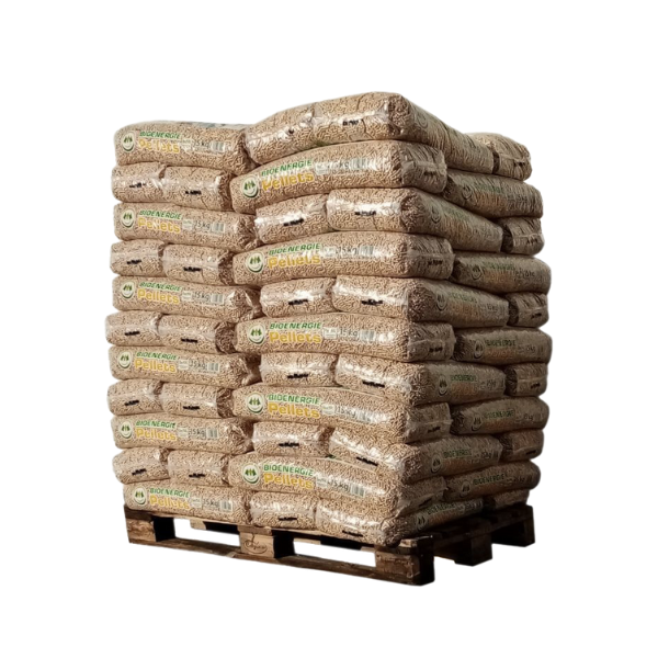 Bioenergie Holzpellets DIN Plus / ENplus A1 – 990 kg Palette (66x15 kg) Premium Pellets aus Deutschland