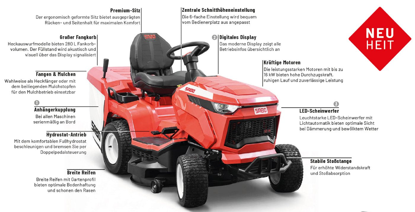 Sabo Rasentraktor 92-H