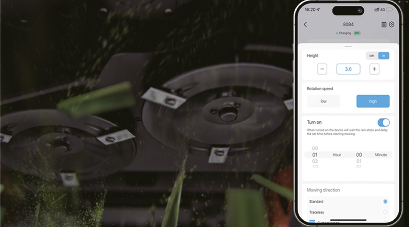 Sunseeker kabelloser Mähroboter Elite X7 Plus - für Sportplätze und Großflächen mit Allradantrieb